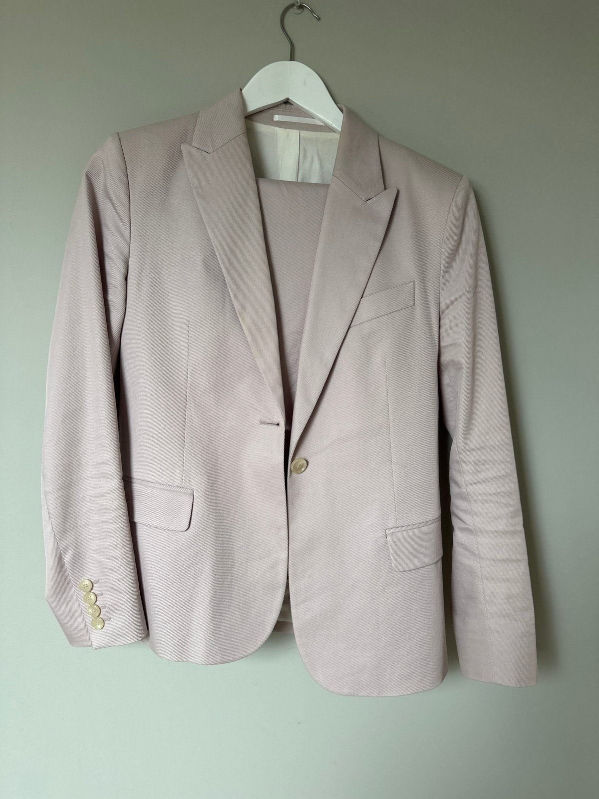 Filippa K pak - blazer en pantalon - lila/lichtroze, Kleding | Heren, Ophalen of Verzenden, Zo goed als nieuw, Overige maten, Paars