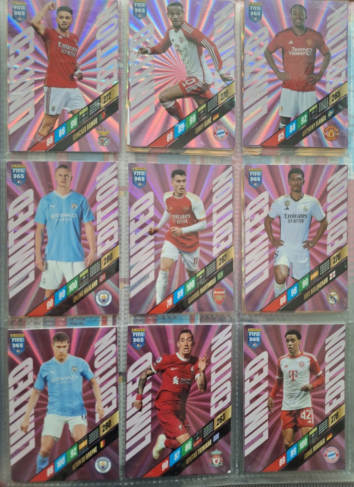 11 FIFA 365 Limited Edition voetbalplaatjes, Ophalen, Zo goed als nieuw, Buitenlandse clubs, Spelerskaart
