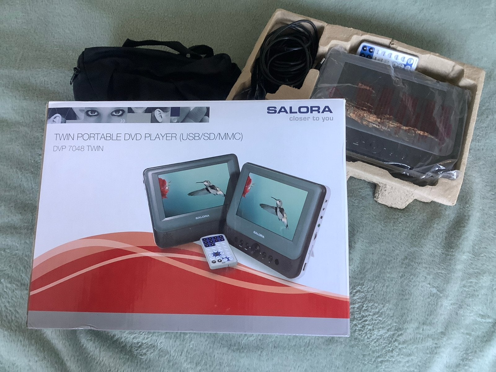 Salora DVP 7048 TWIN Draagbare DVD Speler, Draagbaar, Ophalen of Verzenden, Zo goed als nieuw, Overige merken