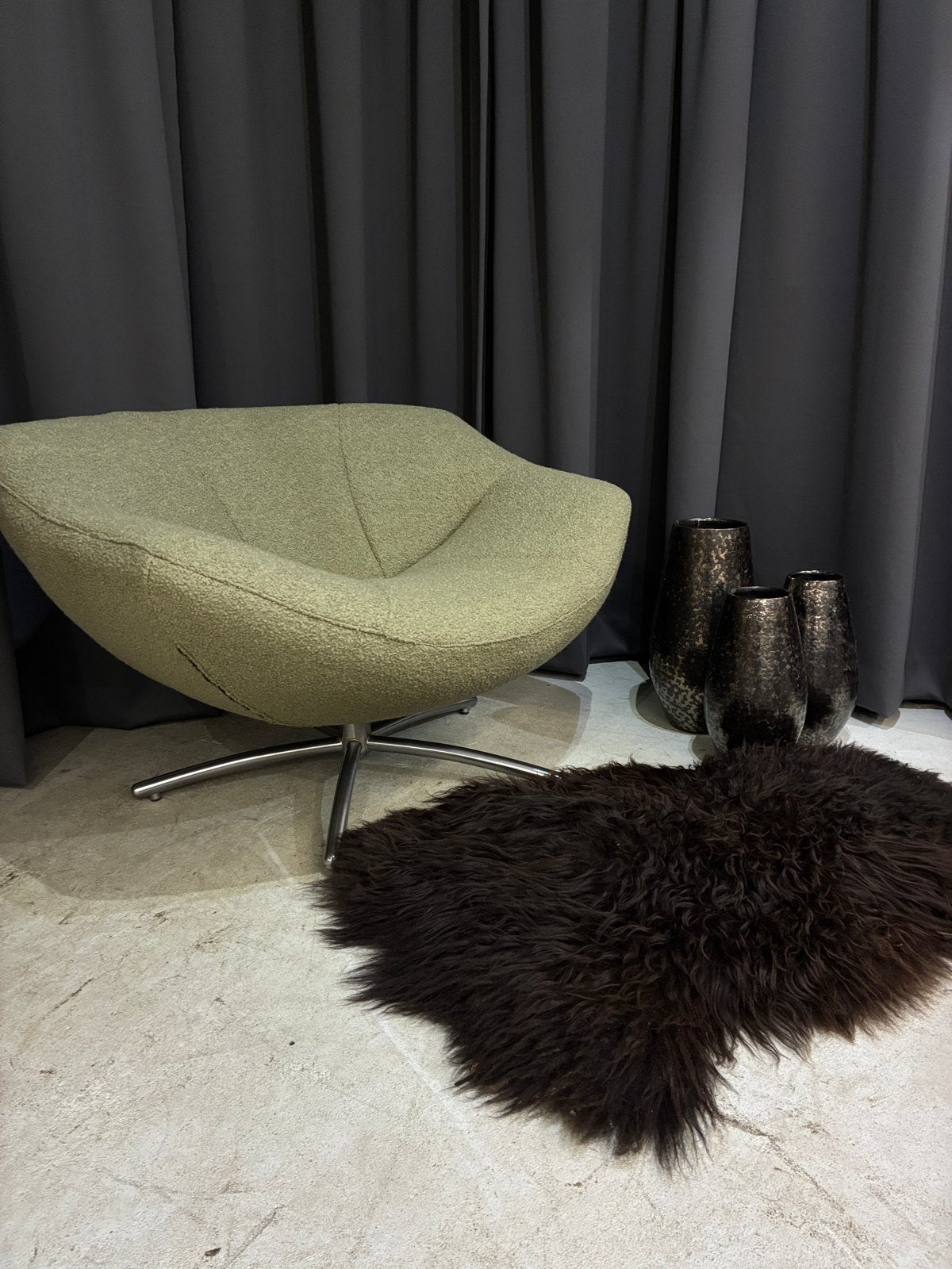 ACTIE - Label Gigi Soft Wol Bouclé Fauteuil - Nieuw wol, Ophalen, Overige kleuren, ., .