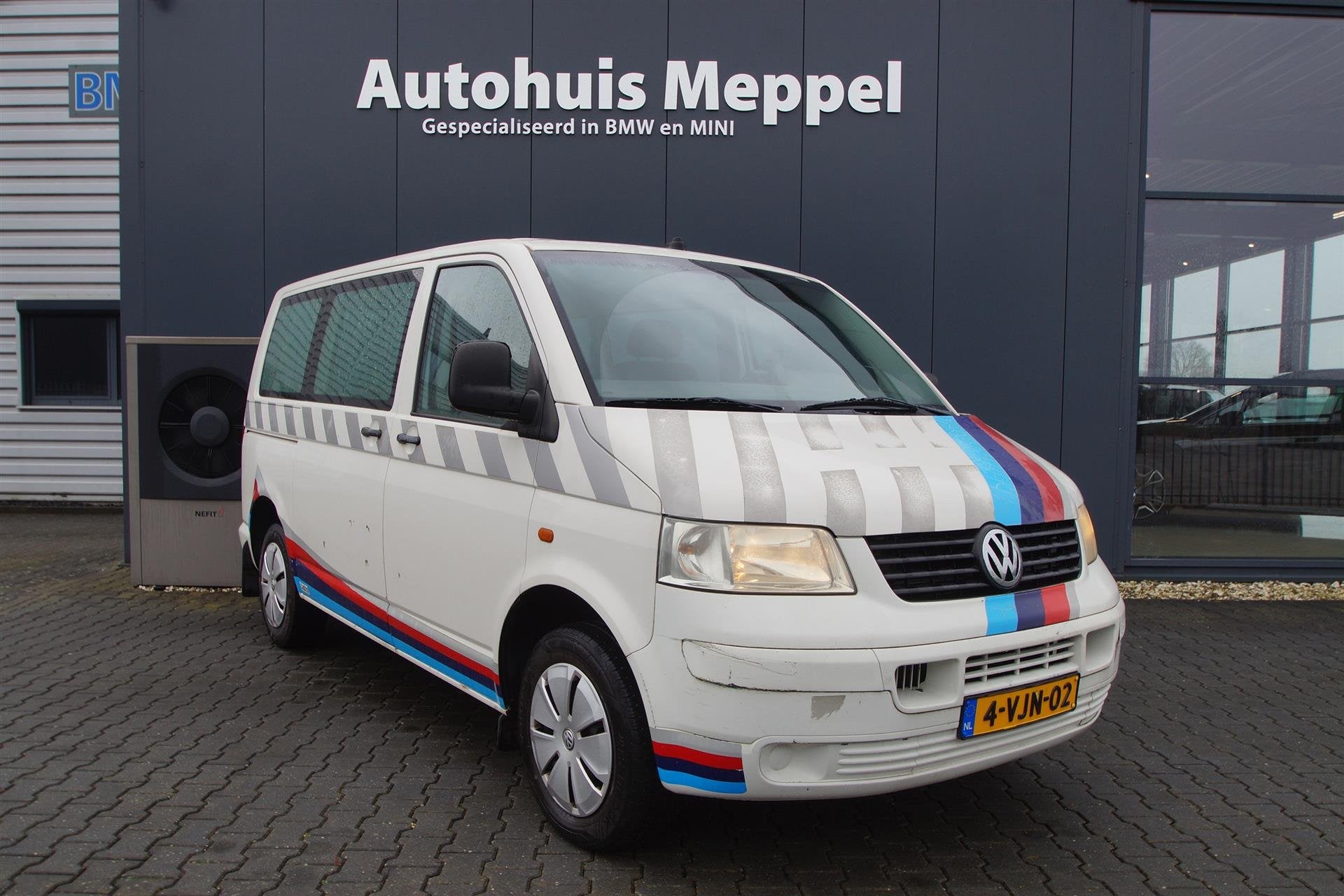 Volkswagen Transporter T5 2.5 TDI Automaat 130 pk APK 18-09-, Automaat, Gebruikt, Overige carrosserieën, Wit
