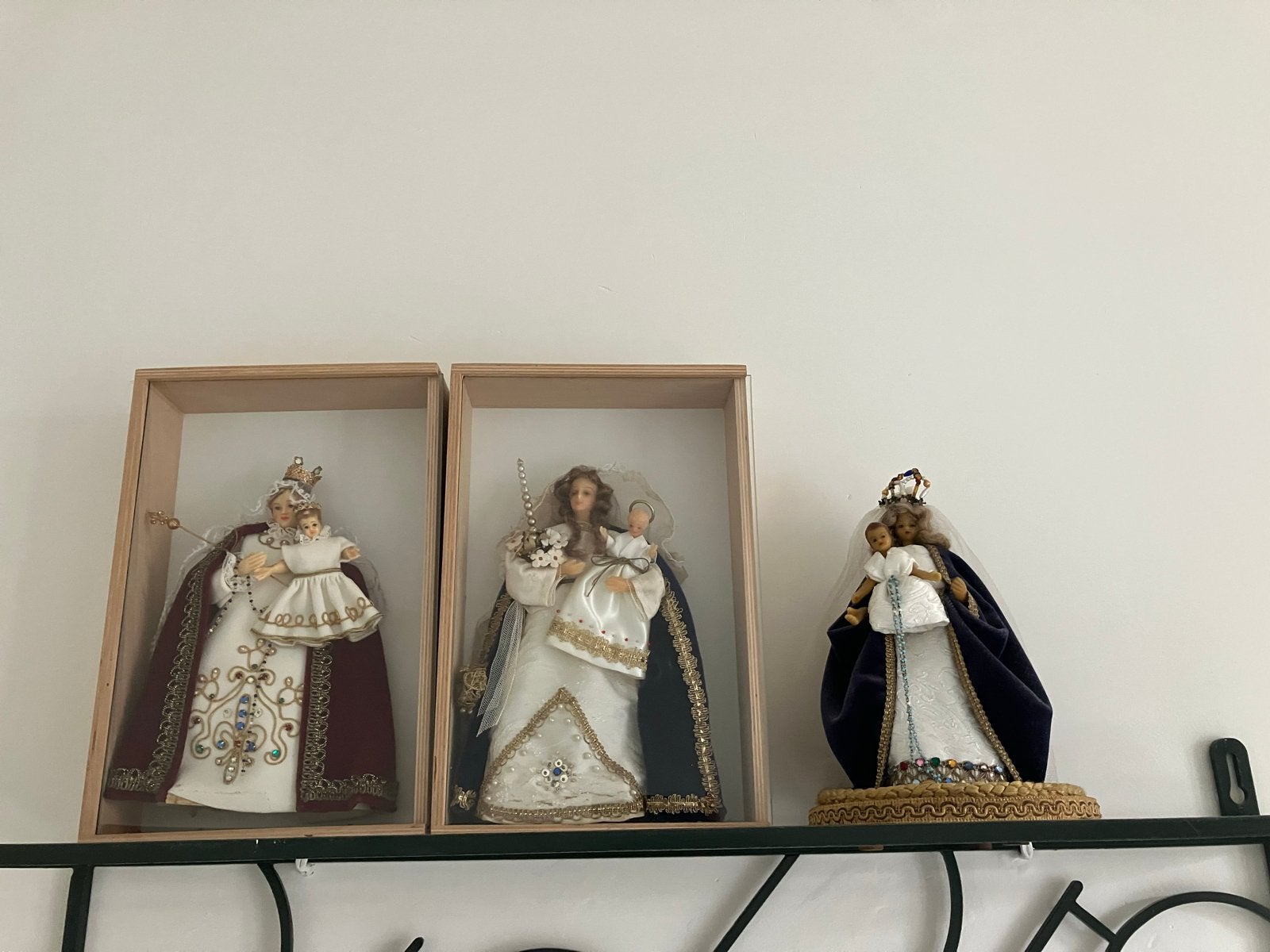 Set van 3 Mariabeelden met kindje Jezus, Antiek en Kunst, Ophalen