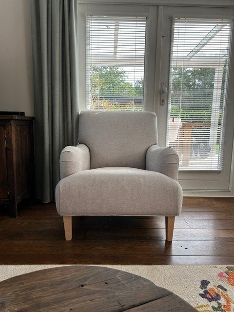 Fauteuil landelijke stijl, Huis en Inrichting, Ophalen, 75 tot 100 cm, 75 tot 100 cm, Stof