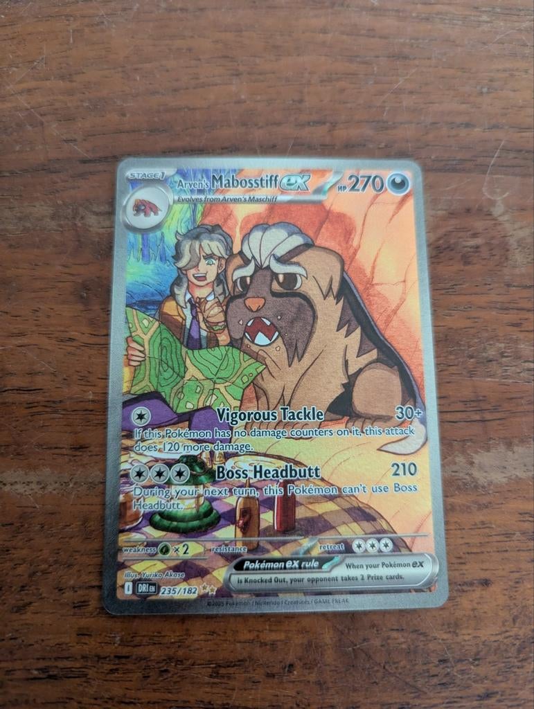 Mabosstiff EX 235/182 Pokémon kaart, Ophalen of Verzenden