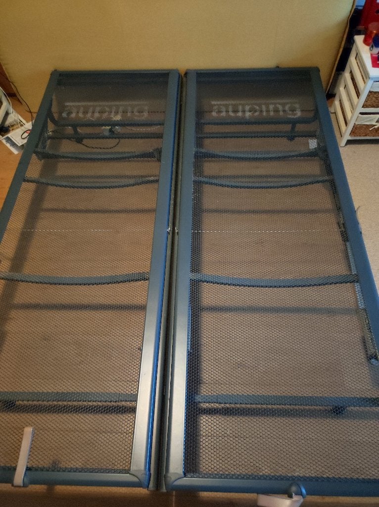 Verstelbare Auping  spiraalbodems 210x80, Ophalen, Gebruikt, 210 cm, Tweepersoons