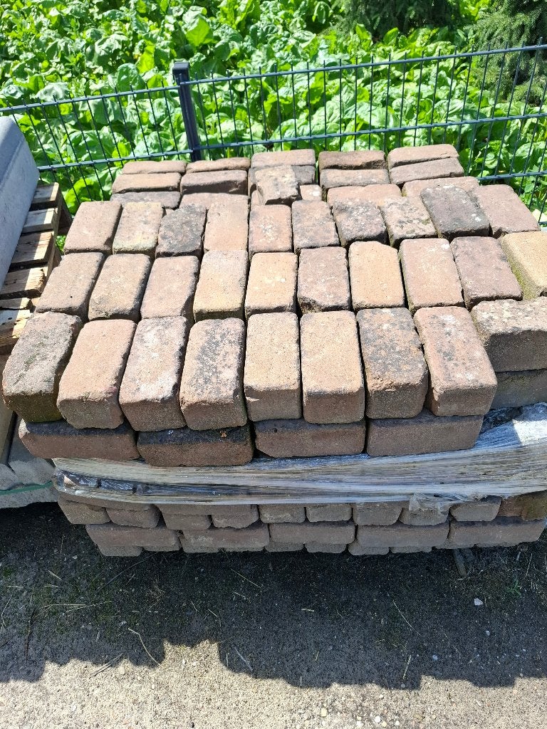 TE KOOP 6,5 M2 GEBAKKEN KLINKERS 10-DUIMERS, Ophalen, Gebruikt, 5 tot 10 m², Klinkers
