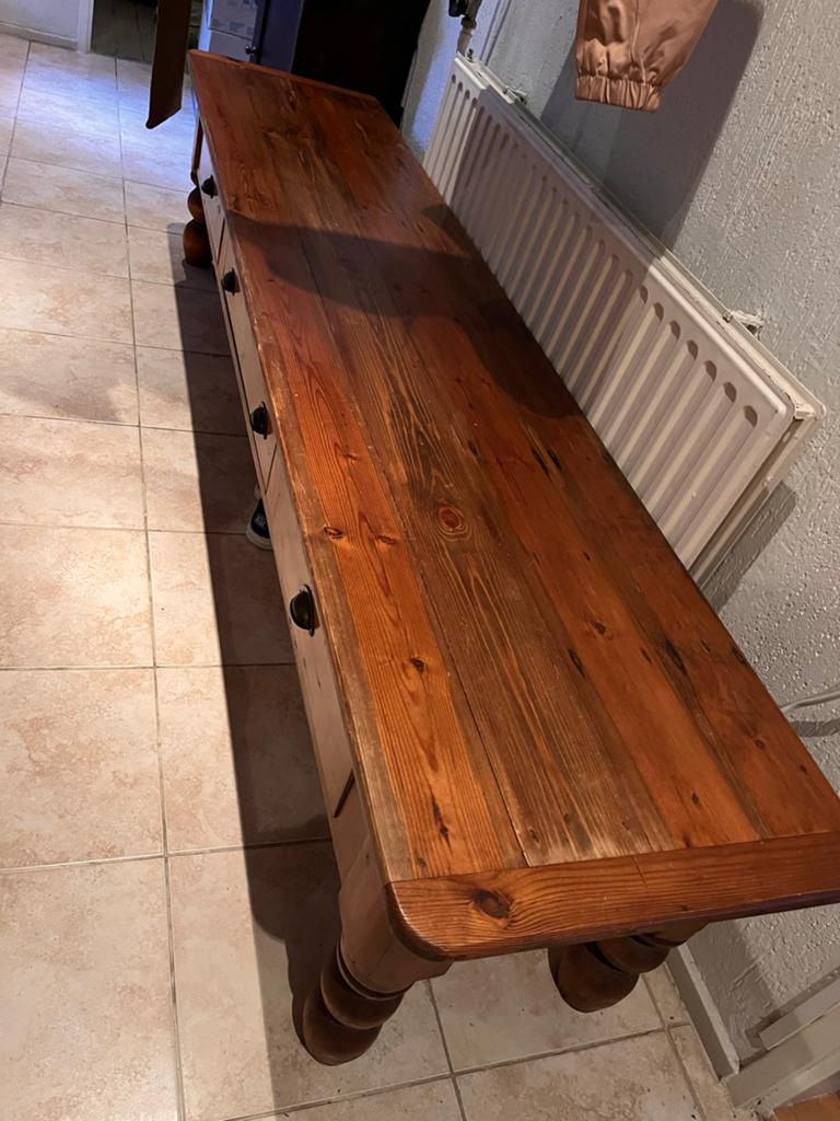Grenen sidetable, Huis en Inrichting, Tafels | Sidetables, Ophalen, 25 tot 50 cm, Rechthoekig, Grenenhout