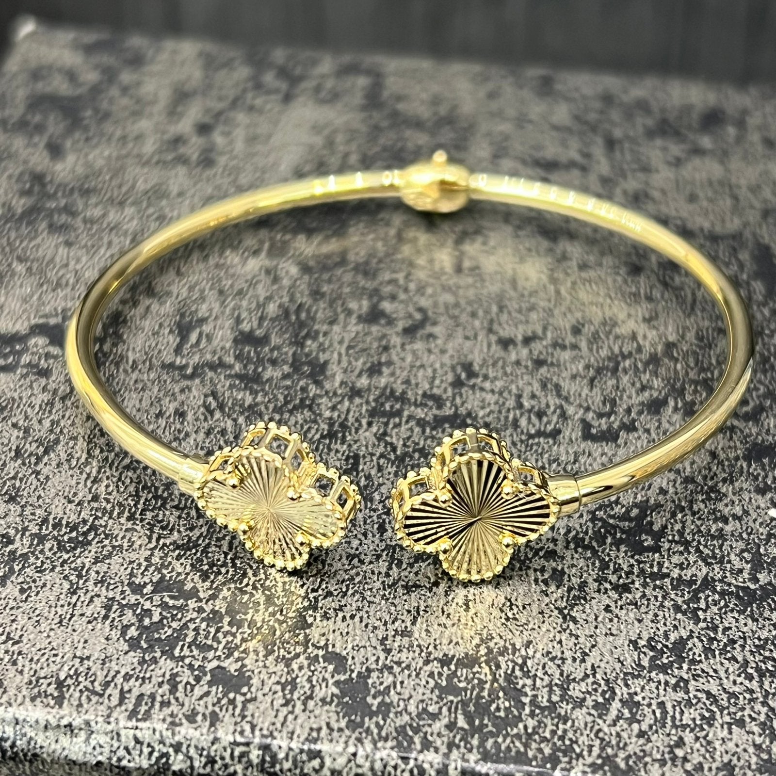 14 karaats gouden armband klavervier model, Ophalen of Verzenden, Nieuw, Goud