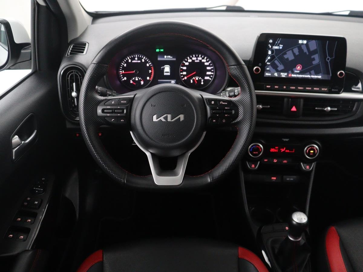 Kia Picanto 1.0 DPi GT-Line | Leder | Camera | Cruise contro, Auto's, Voorwielaandrijving, Gebruikt, Euro 6, 4 stoelen
