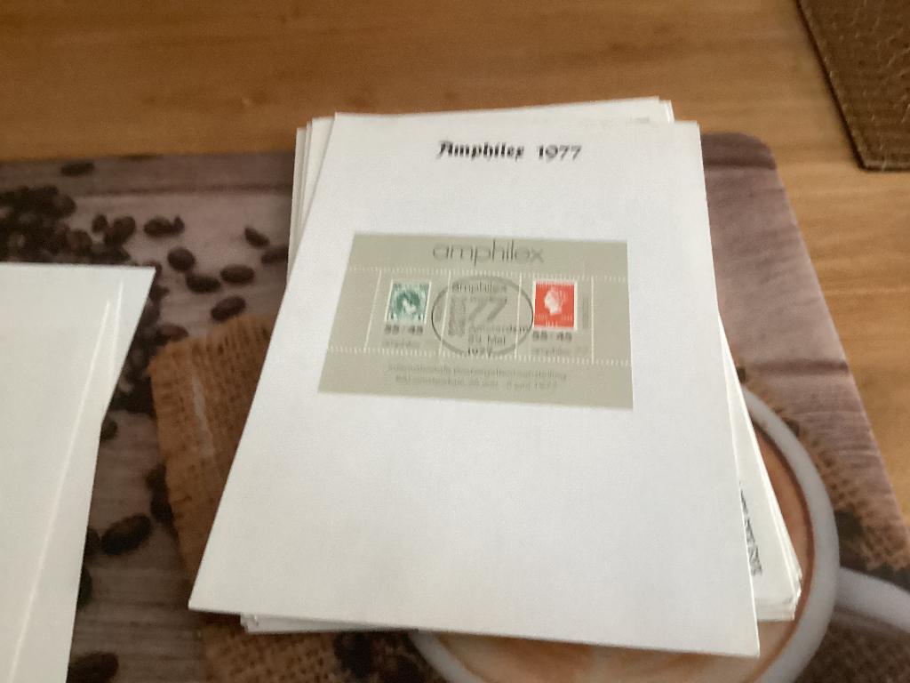 No2120 kaart Amphilex 29 mei 1977 Nederland jaargangen fdc, Postzegels en Munten, Postzegels | Eerstedagenveloppen, Ophalen, Onbeschreven