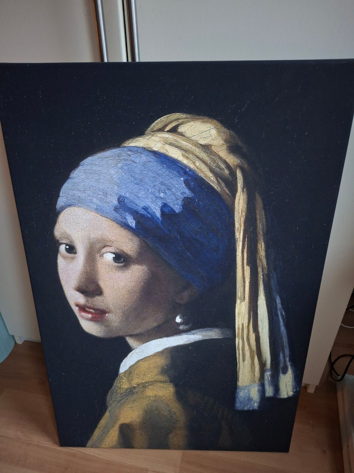 Meisje met de parel - Canvas reproductie, Antiek en Kunst, Ophalen