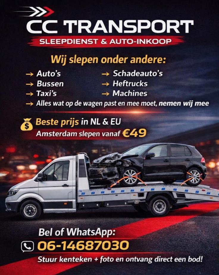 Takeldienst | Sleepdienst | Autotransport | Pechhulp Nl&EU, Koeriersdiensten
