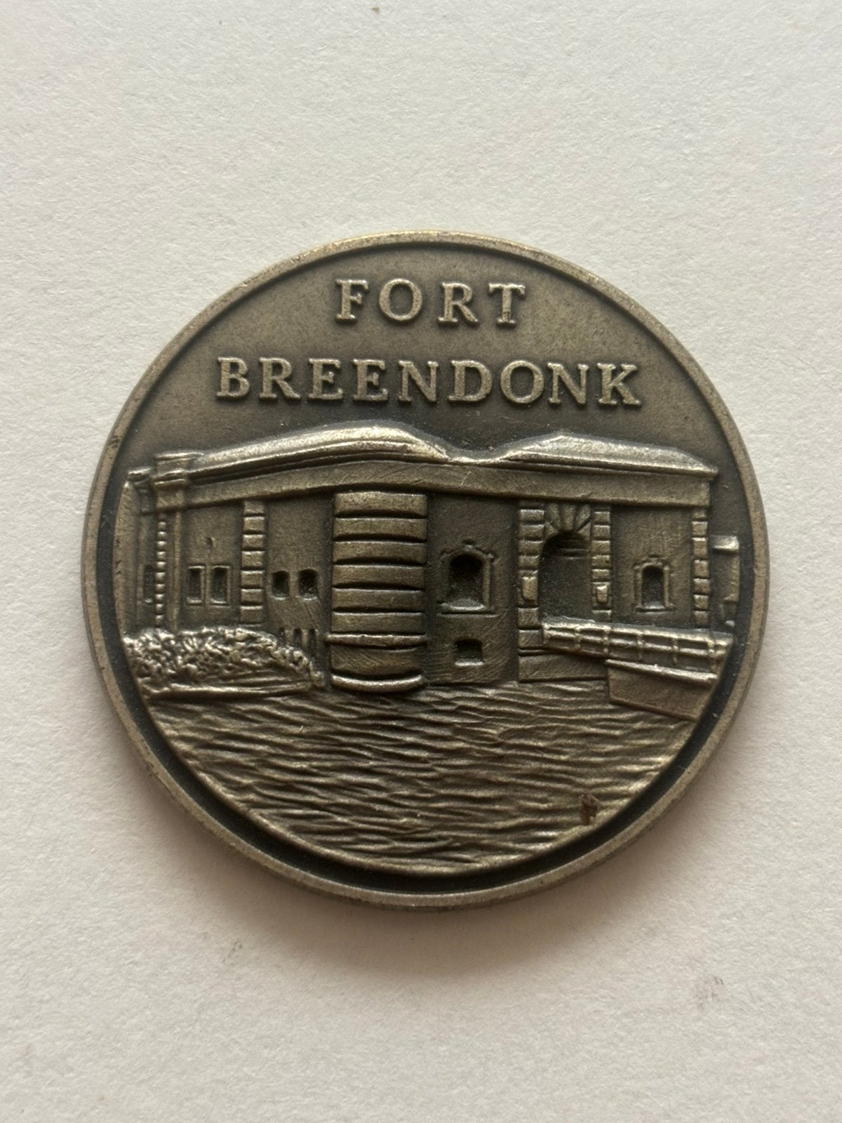 Fort Breendonk België oude herdenkingspenning / medaille, Postzegels en Munten, Ophalen of Verzenden
