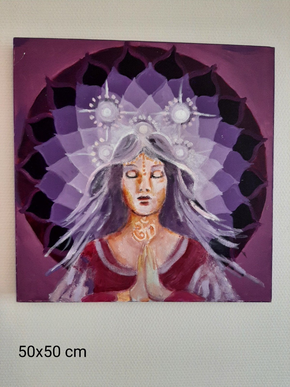 schilderij spiritueel vrouw, Ophalen of Verzenden
