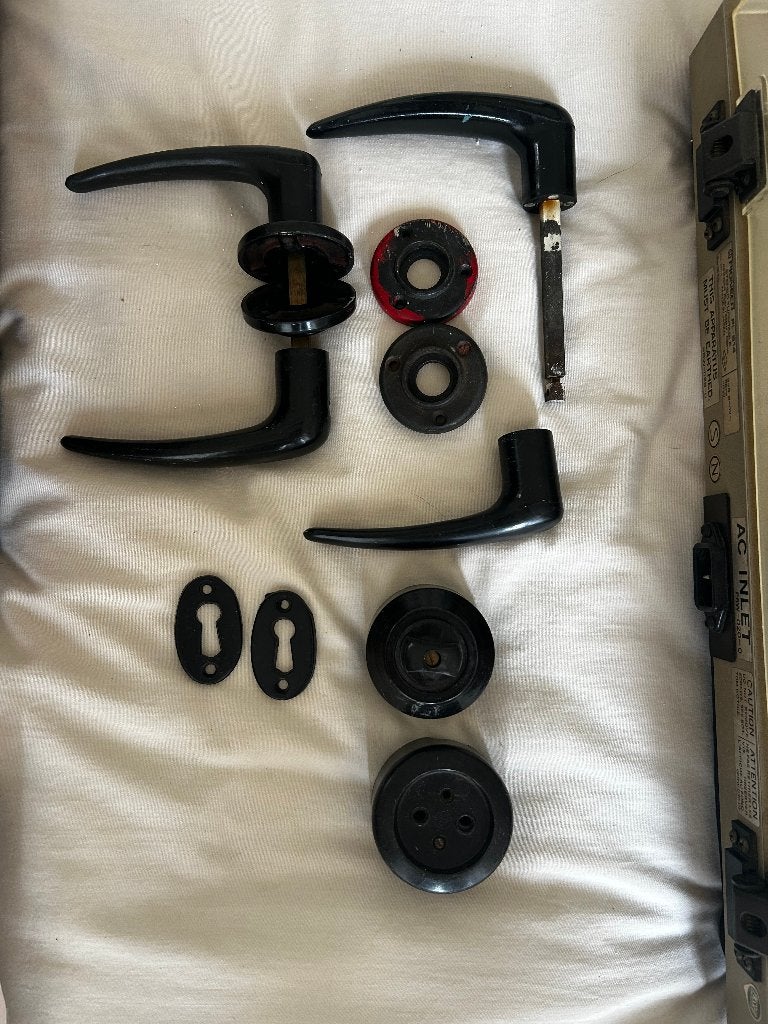 Vintage Bakelieten Deurklinken Set - Jaren '30/'40 Stijl, Ophalen, Gebruikt, Overige materialen, Overige typen