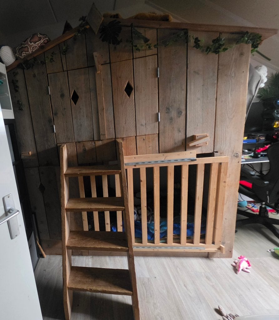 Stappelbed, Huis en Inrichting, Slaapkamer | Stapelbedden en Hoogslapers, Gebruikt, Hoogslaper, 100 cm, 220 cm, Tweepersoons, Ophalen