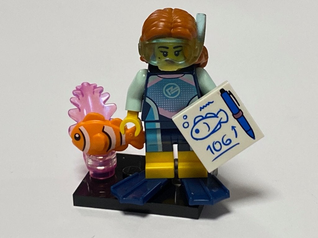 Lego Series 29 minifiguur col29-2 Marine Biologist, Lego, Nieuw, Ophalen of Verzenden, Minifiguren serie