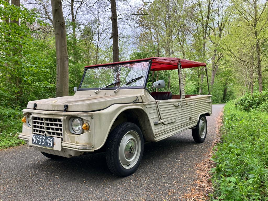 Citroën 2cv Mehari 1971 in originele solide staat, Auto's, Voorwielaandrijving, 602 cc, Citroën, Origineel Nederlands