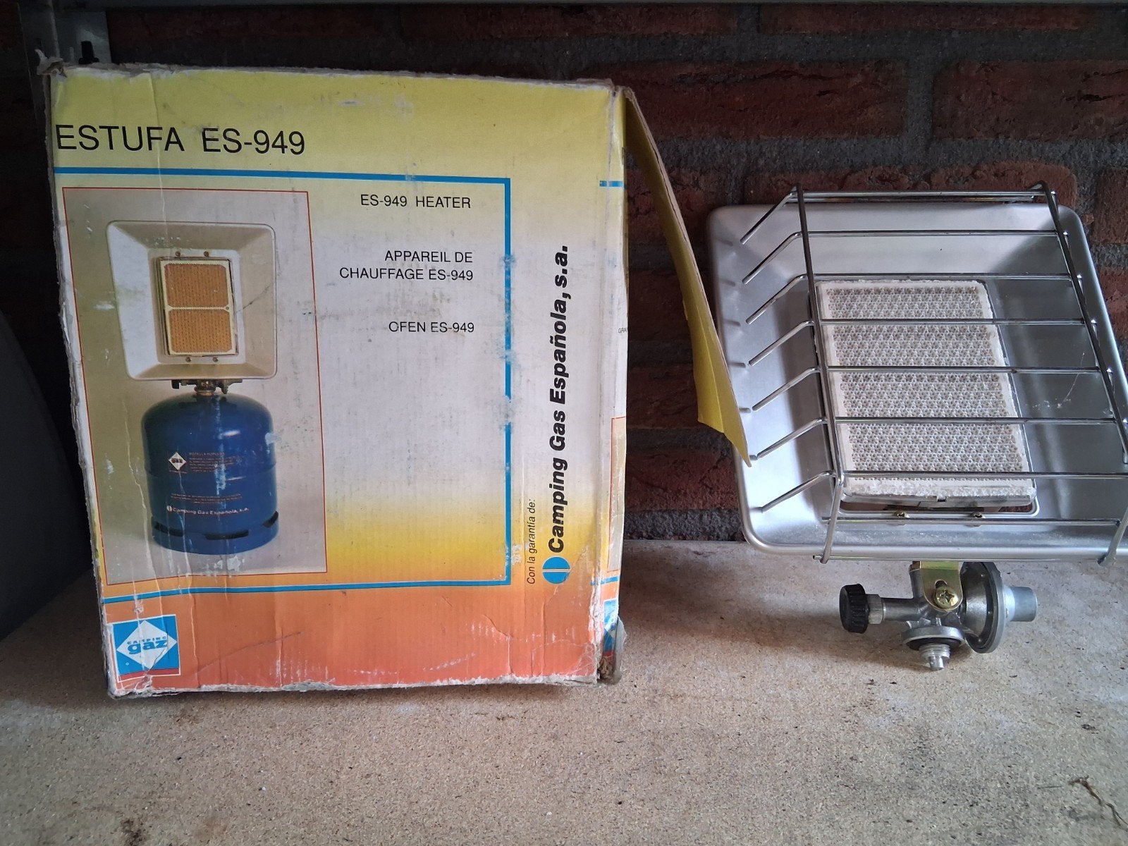Estufa ES-949 Gasheater - Draagbare Terrasverwarmer, Ophalen, Gebruikt, Gas, Vloer