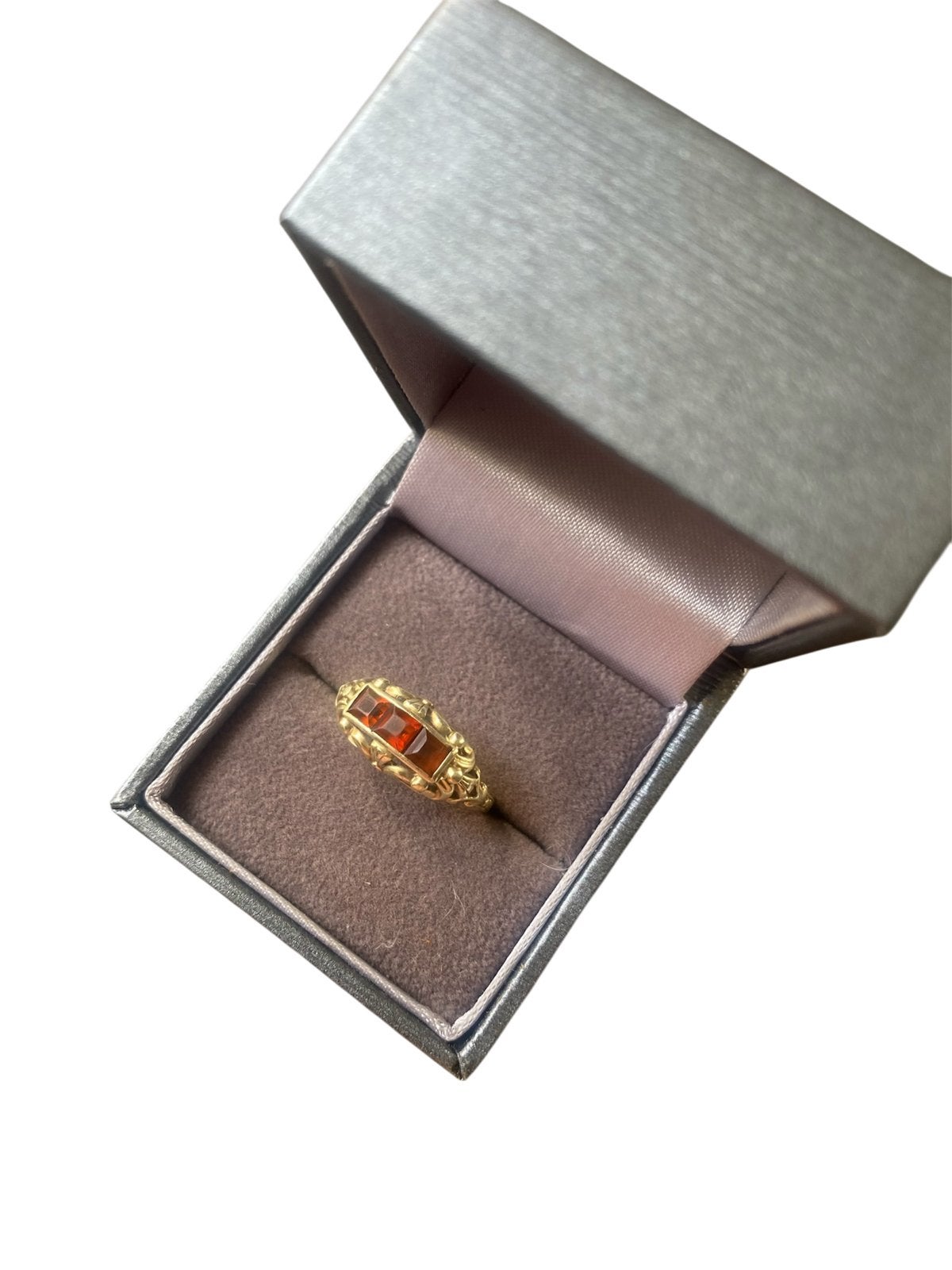 Vintage 14 Karaat Gouden Ring met Robijn, Gebruikt, Ophalen of Verzenden, 17 tot 18, Met edelsteen