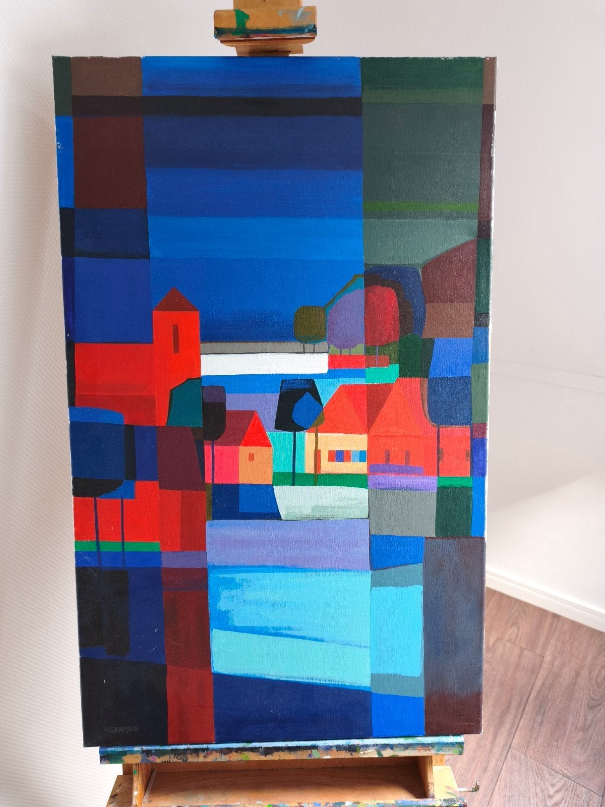 Schilderij in de stijl van Ton Schulten, Ophalen