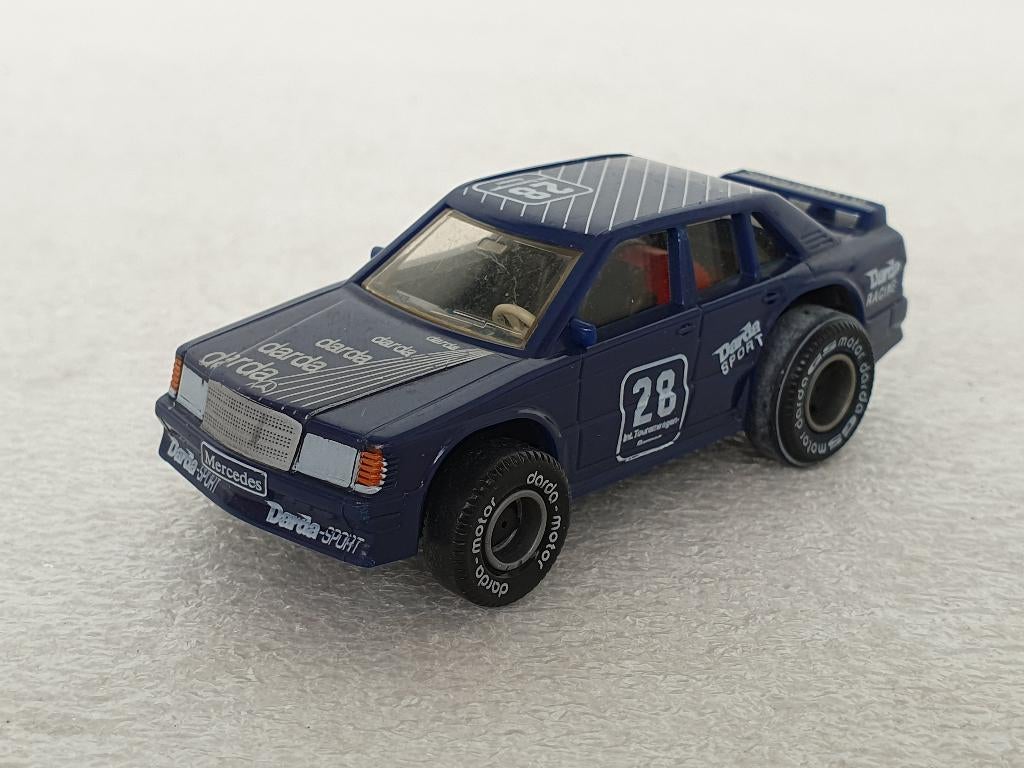Darda: Mercedes 190 E 2.5 - 16 nummer 28 blauw, Ophalen of Verzenden, Gebruikt, Auto