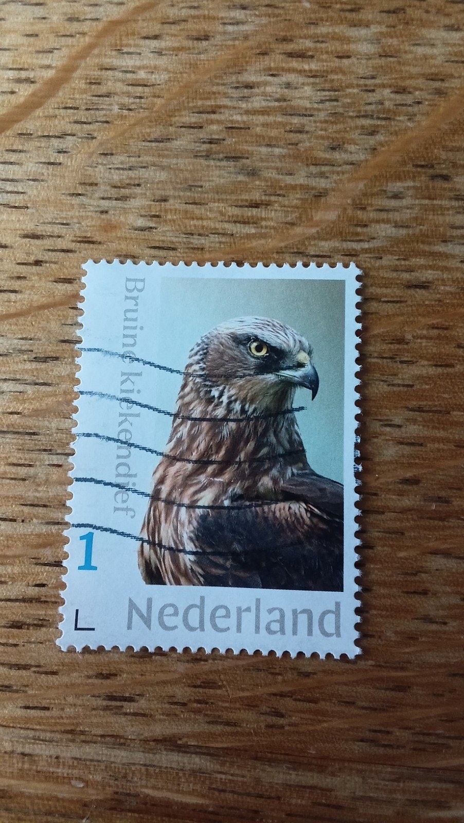 Postzegel Bruine Kiekendief Nederland, Ophalen of Verzenden, Na 1940, Gestempeld