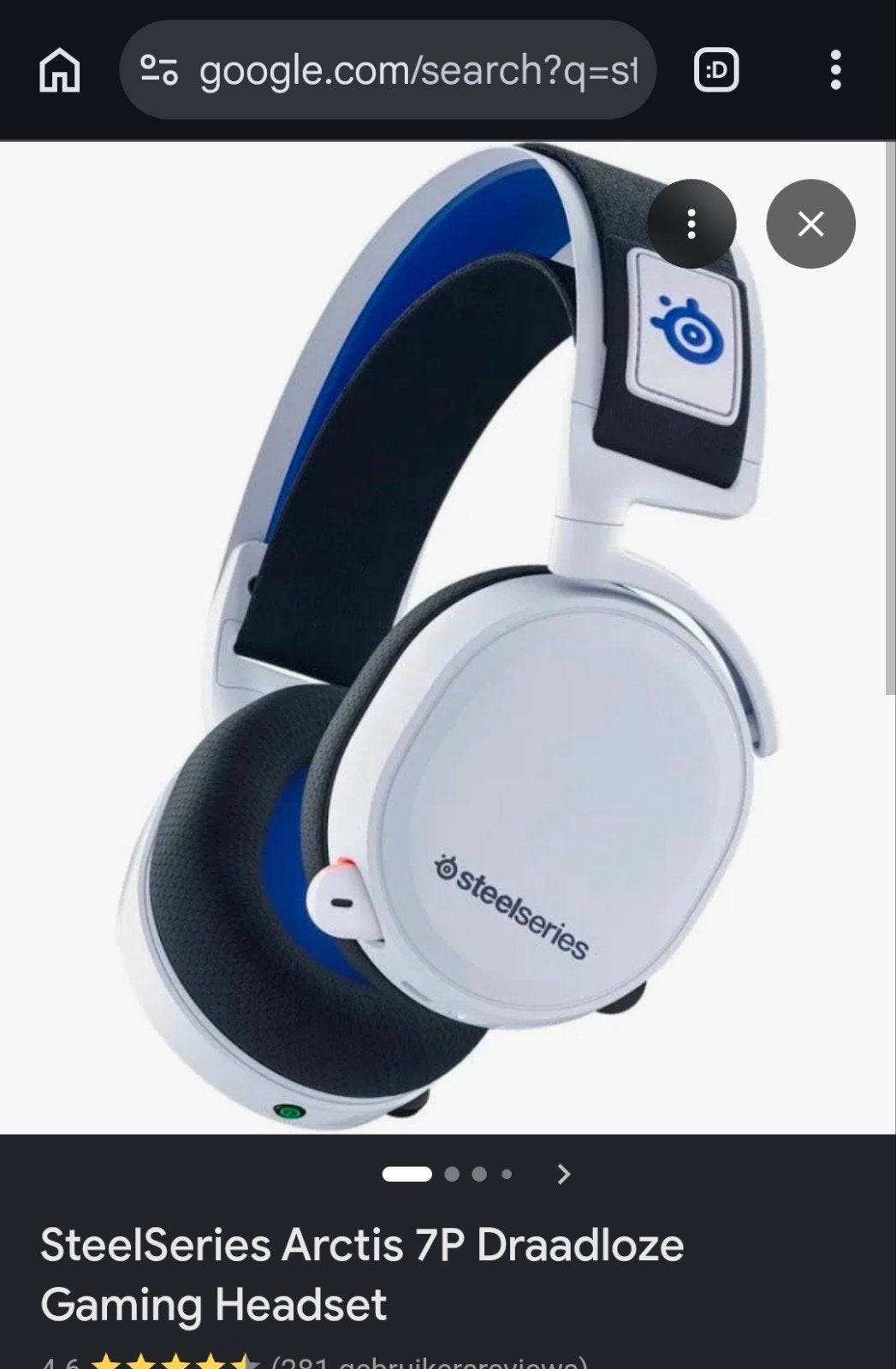 SteelSeries Arctis 7P Draadloze Gaming Headset, Ophalen, Gaming headset, Zo goed als nieuw