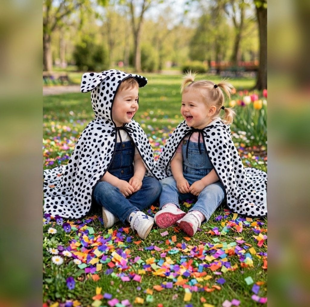Nieuw ! Dalmatiër Cape Maat 98 Met Honden Oren / Zwart-Wit, Ophalen of Verzenden, Nieuw, 104 of kleiner, Jongen of Meisje