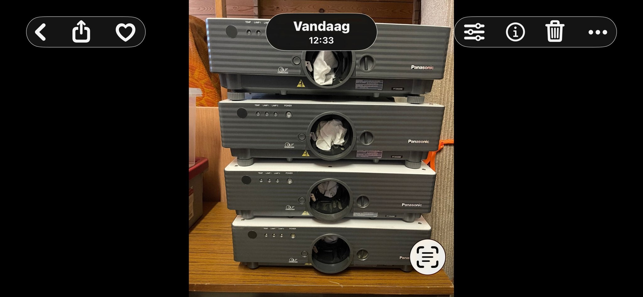 PANASONIC DLP PROJECTOR PT-D5500E met zoomlenzen, Ophalen of Verzenden, Gebruikt, DLP, Overige resoluties