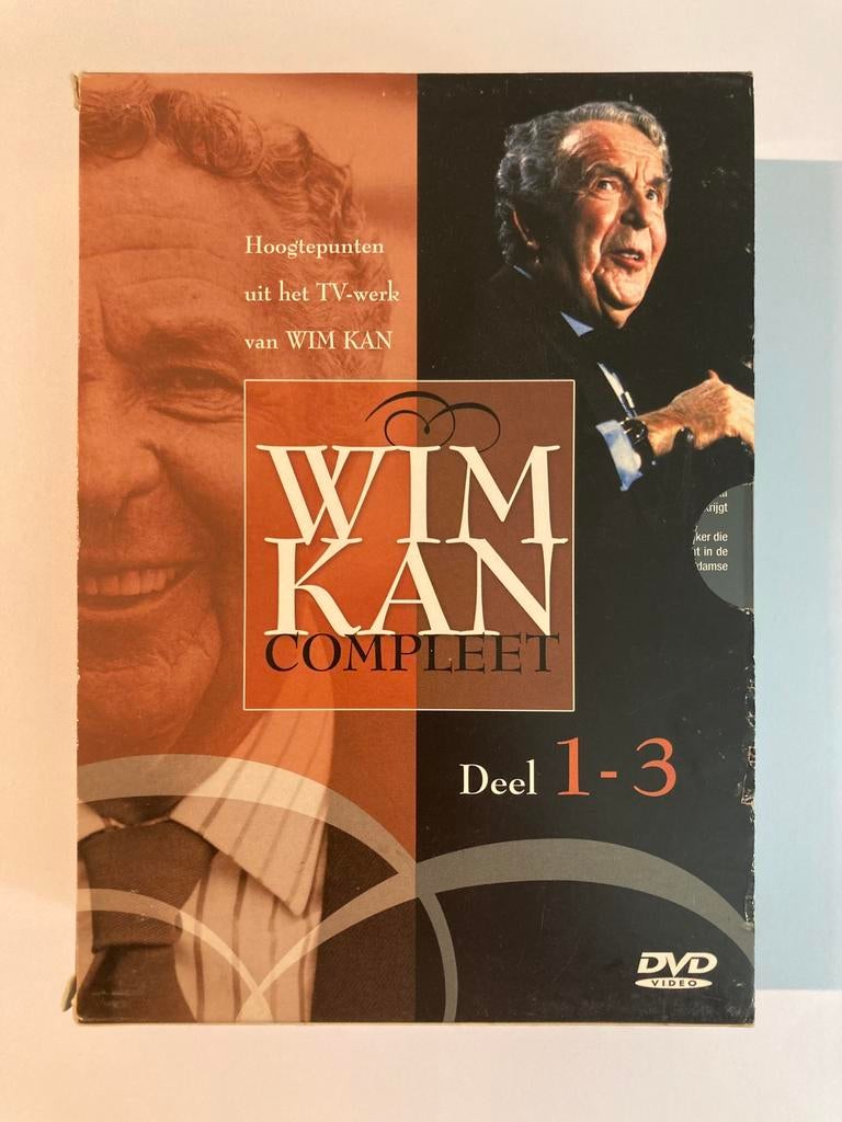 Wim Kan Compleet deel 1 t/m 3  / 3x DVD boxset, 2003, Cd's en Dvd's, Alle leeftijden, Ophalen of Verzenden, Zo goed als nieuw