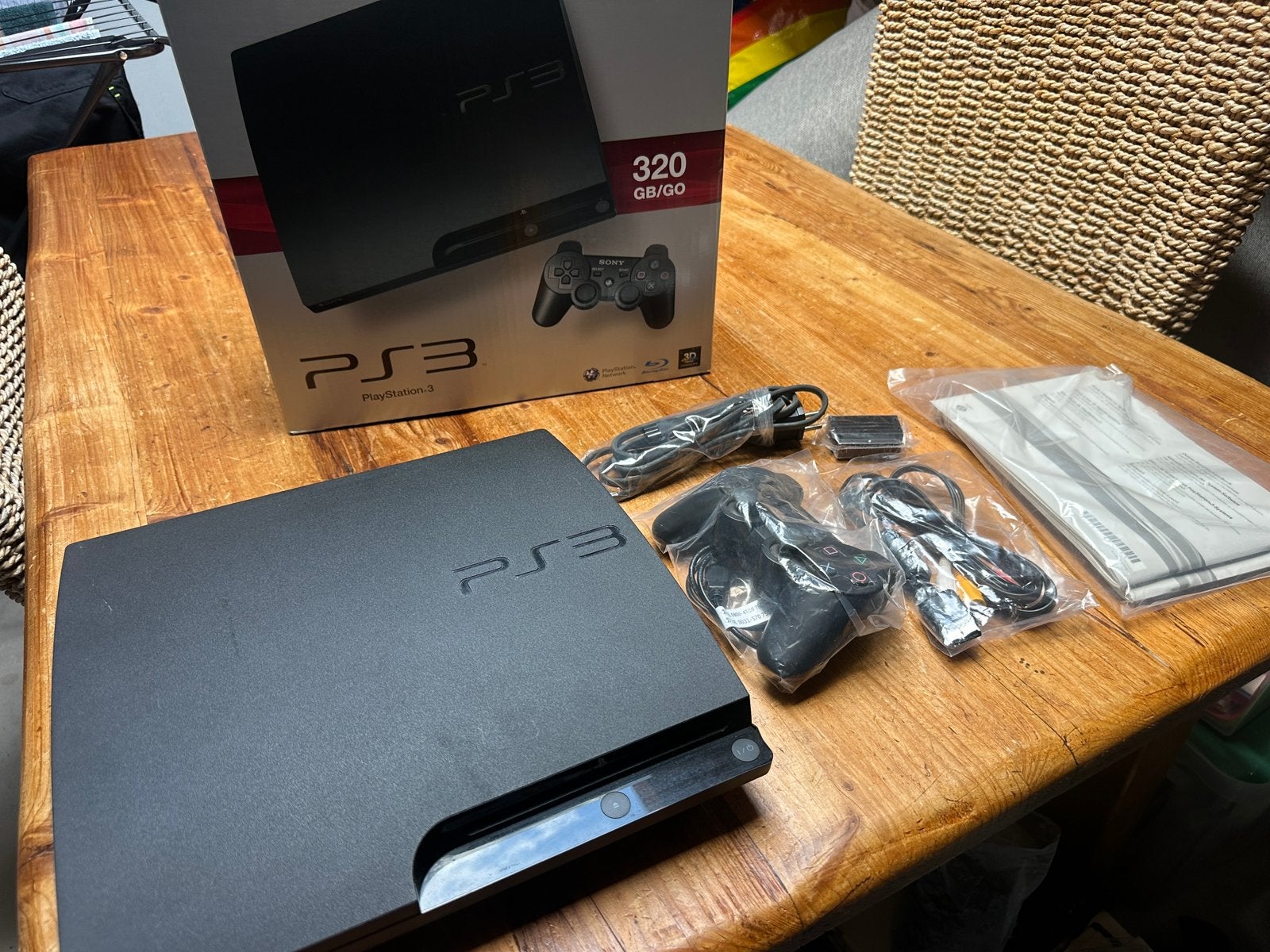 Playstation 3 320gb met doos, Ophalen of Verzenden, Gebruikt, Met 1 controller