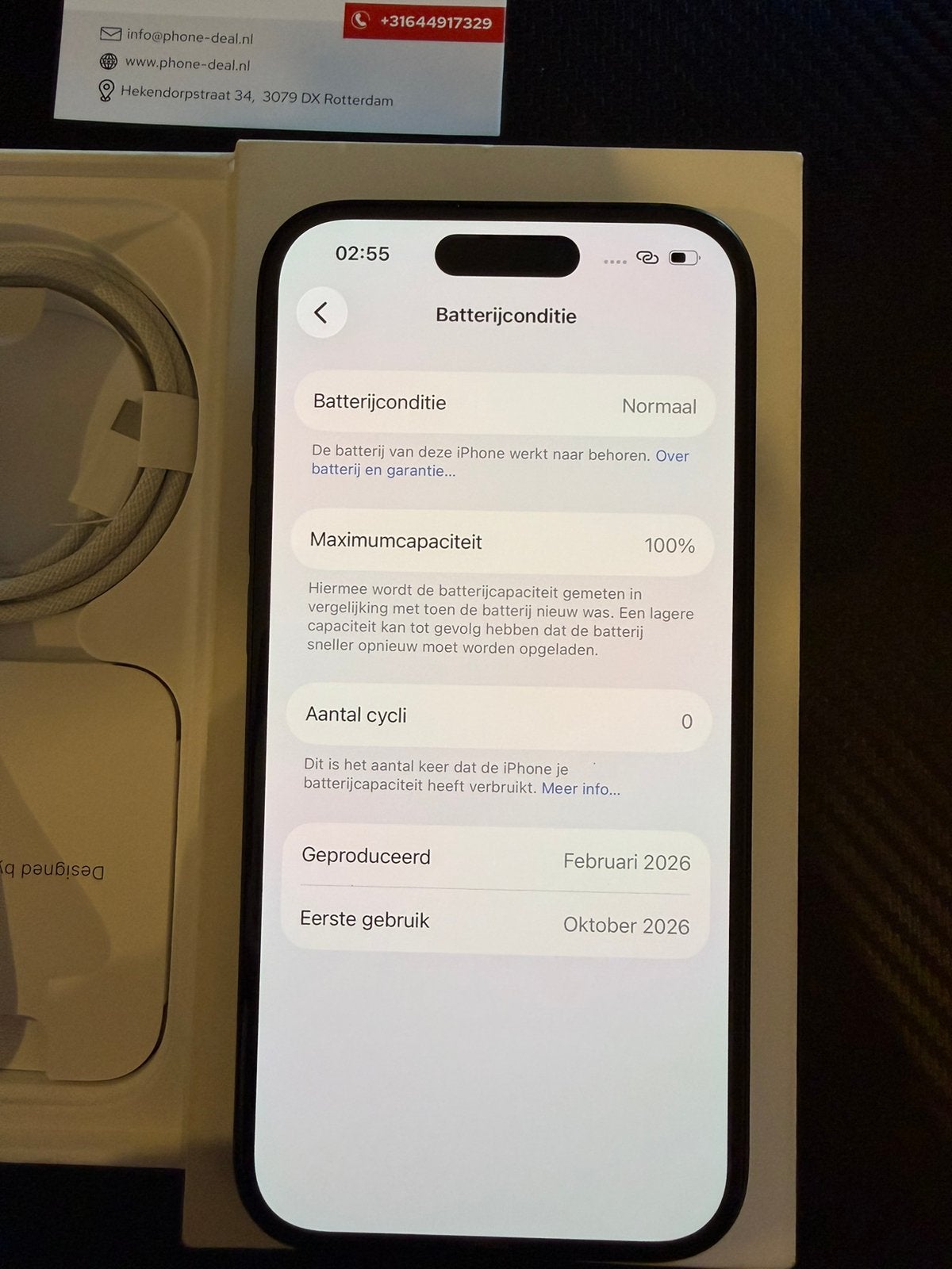 iPhone 15 128GB zwart – nieuw factuur + Garantie, IPhone 15, Apple, Zwart, Nieuw