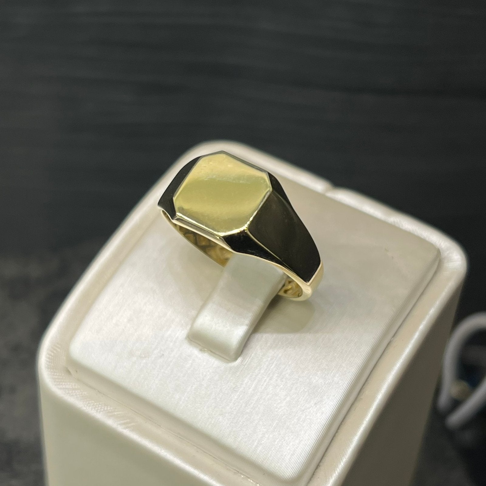 14 karaat gouden ring zegelring nieuw, Sieraden, Tassen en Uiterlijk, Ophalen of Verzenden, Nieuw, Goud, Dame of Heer