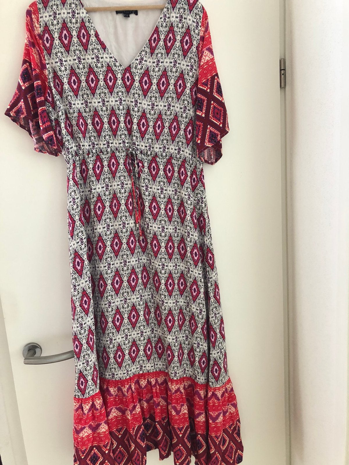 Smashed lemon roze jurk mt 40 zgan grafische print, Maat 38/40 (M), Ophalen of Verzenden, Zo goed als nieuw, Roze