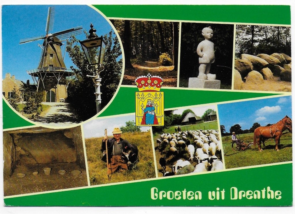 Mooi Drente Gelopen Ansichtkaart ( B6160 ), Ophalen of Verzenden, 1980 tot heden, Gelopen