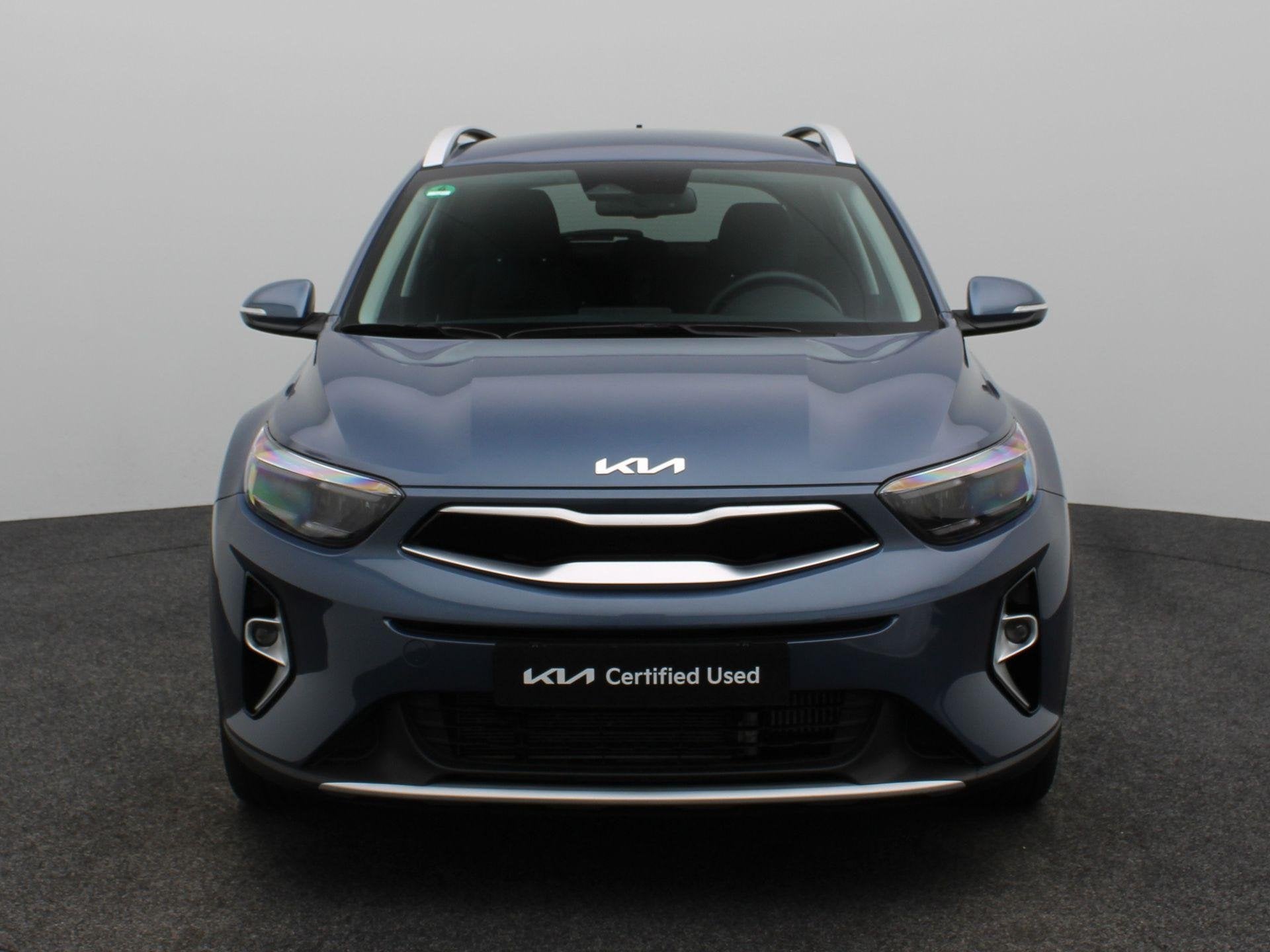 Kia Stonic 1.0 T-GDi MHEV DynamicPlusLine | Navigatie | Clim, Auto's, Kia, 12 maanden, Euro 6, Blauw, Automatische klimaatregeling