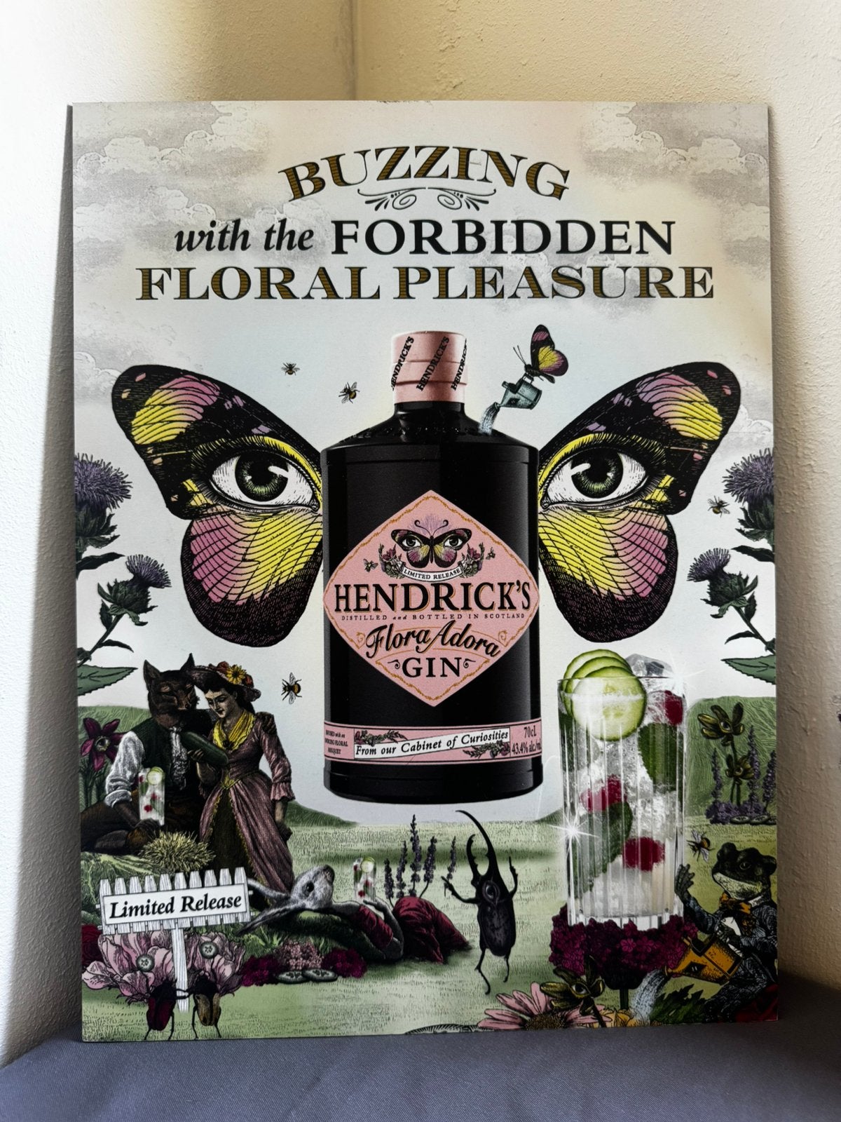 Hendrick’s Gin reclamebord, Verzamelen, Verzenden, Nieuw