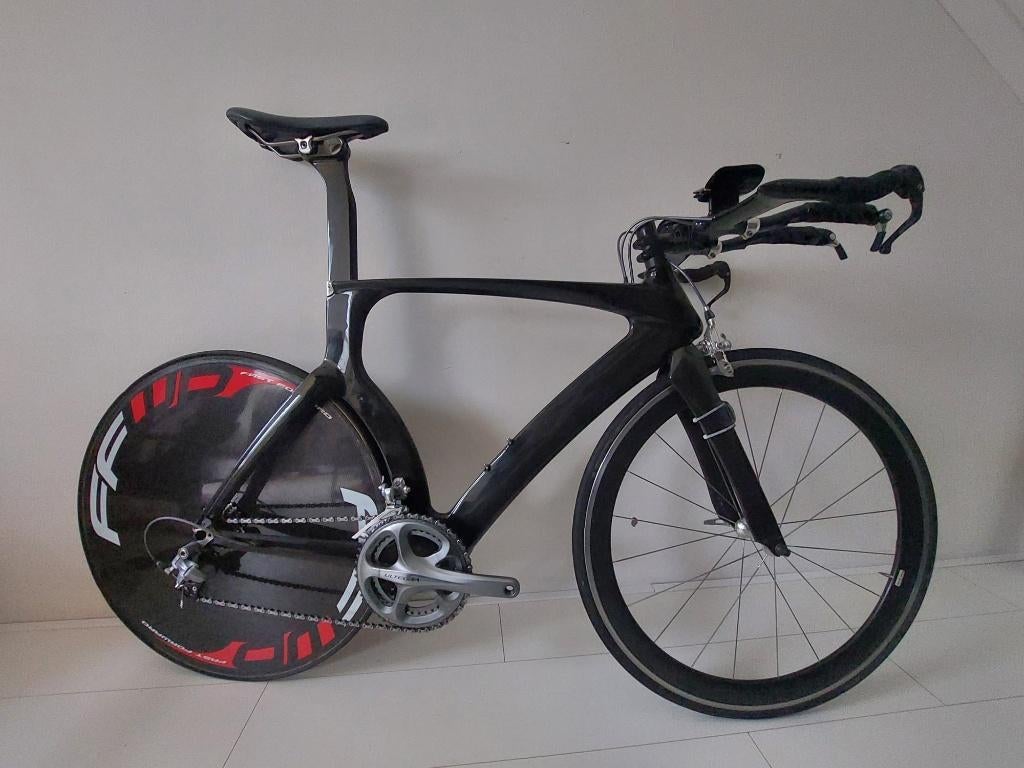 Tijdritfiets Racefiets 56cm, Fietsen en Brommers, Fietsen | Racefietsen, 28 inch, Gebruikt, Carbon, Meer dan 20 versnellingen