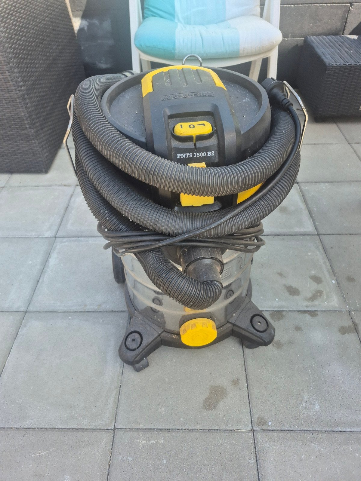 Parkside PNTS 1500 B2 bouwstofzuiger zonder zak, Ophalen, Gebruikt