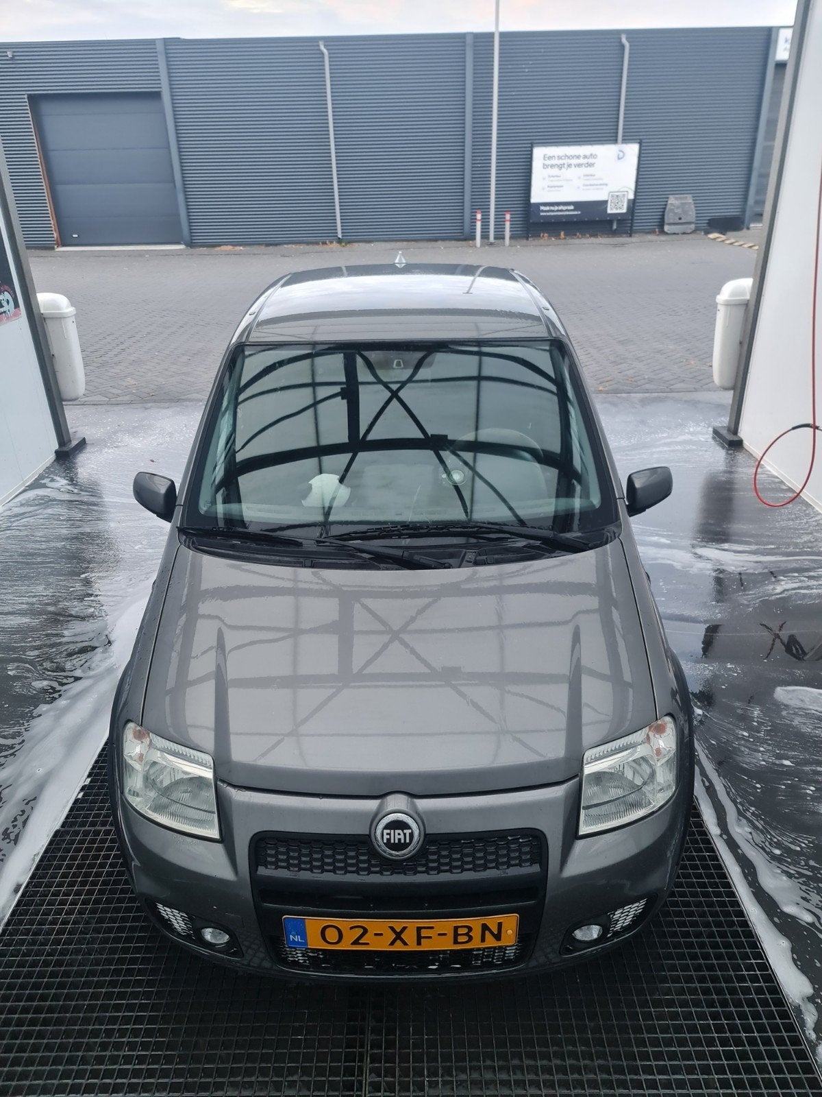 Fiat Panda 1.4 16V 100HP 2007 Grijs, Auto's, Voorwielaandrijving, 15 km/l, 31 €/maand, 100 pk