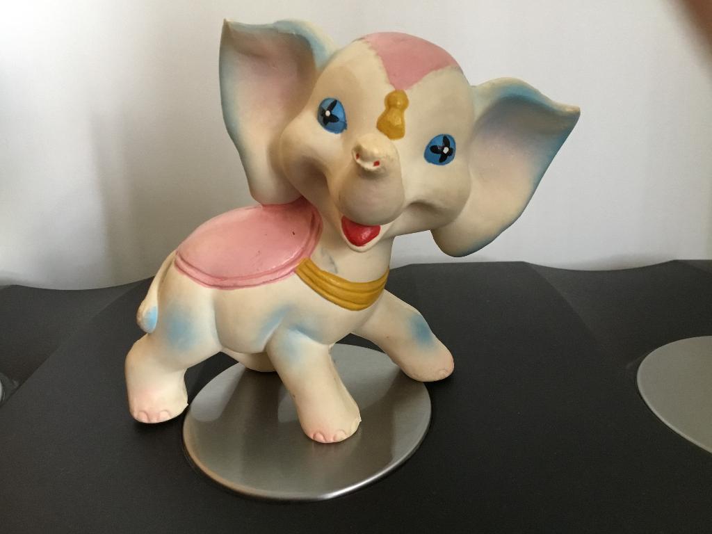 Vintage Olifantje Oud met piepgeluid, Ophalen of Verzenden, Gebruikt