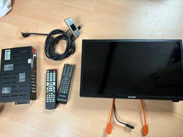 Satelliet televisie inclusief schotel en omvormer., Caravans en Kamperen, Ophalen, Gebruikt