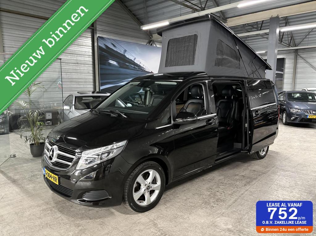 Mercedes V-klasse 250d Lang Camper Hefdak 'Marco Polo', Caravans en Kamperen, Automaat, Startonderbreker, Mercedes-Benz, Verwarmde buitenspiegels