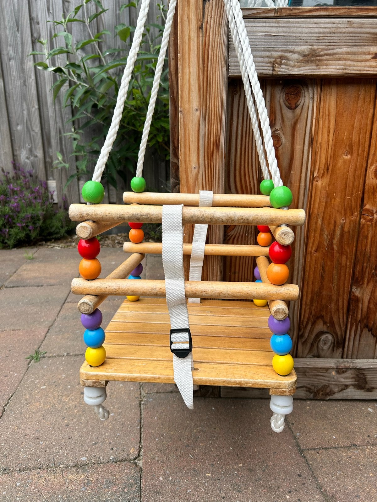 Houten babyschommel, Ophalen of Verzenden, Gebruikt, Schommel