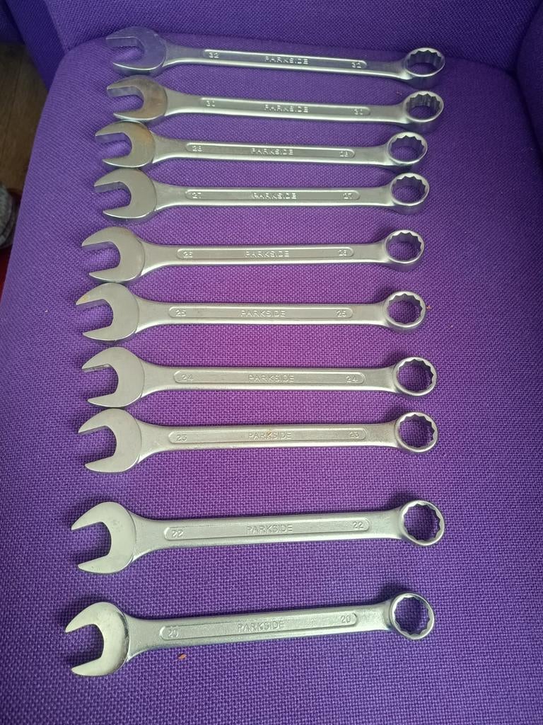 Te koop, 10 Parkside ring- en steeksleutels, Ophalen of Verzenden, Zo goed als nieuw