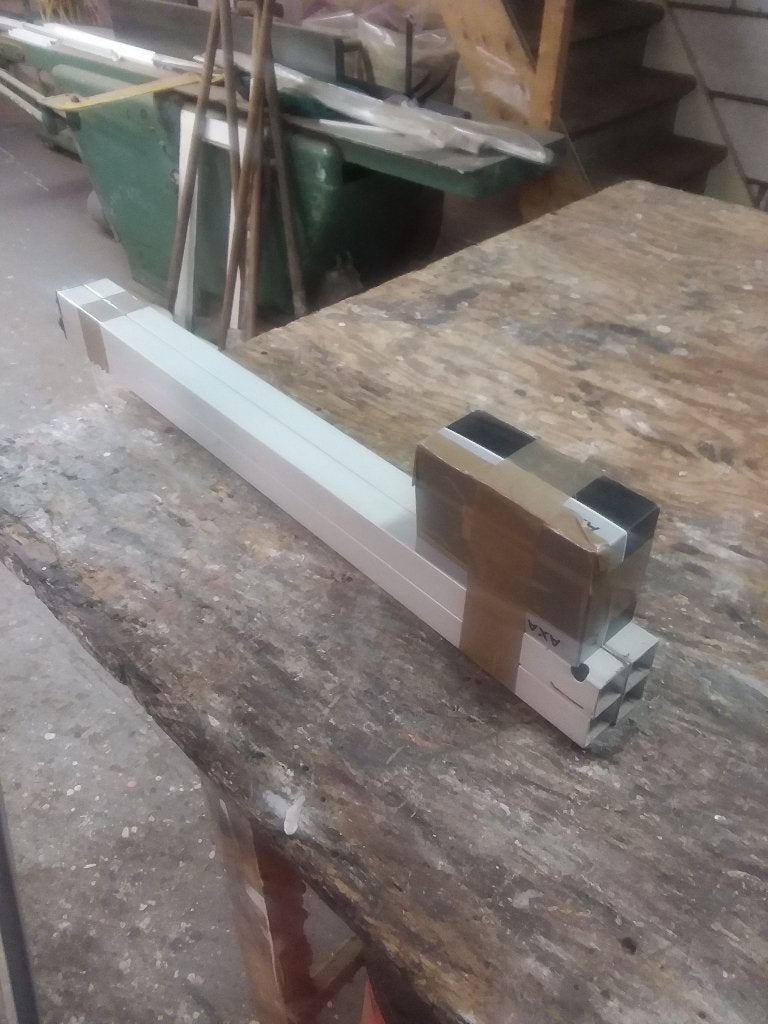 Tafelframe met 4 poten, metaal, Ophalen, Minder dan 50 cm, Gebruikt, 50 tot 100 cm