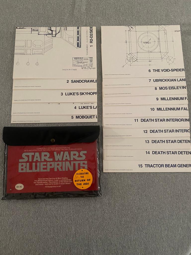 Vintage Star wars blueprints compleet, Verzamelen, Star Wars, Ophalen of Verzenden, Zo goed als nieuw, Overige typen