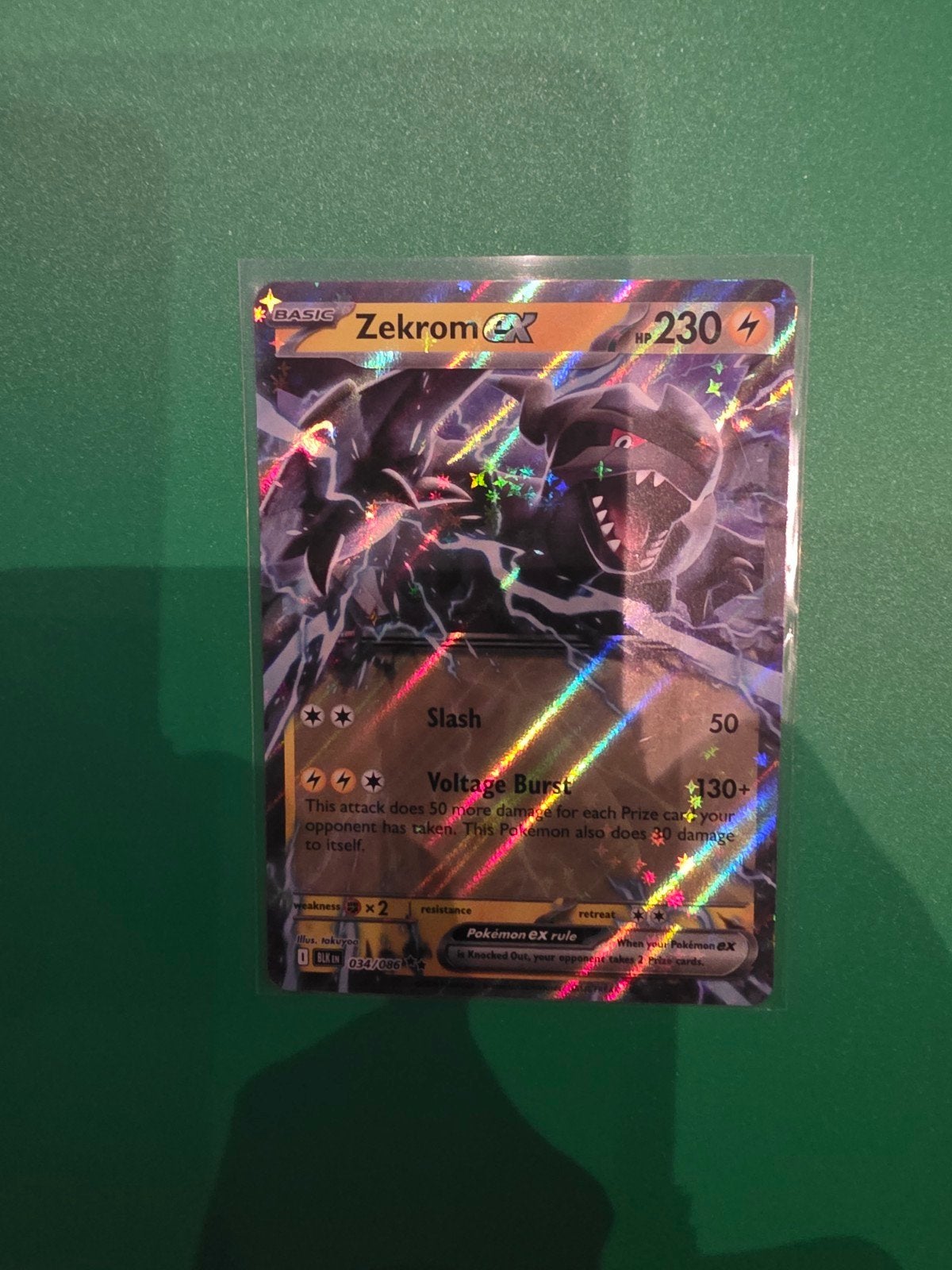 Zekrom EX 034/086, Ophalen of Verzenden, Zo goed als nieuw