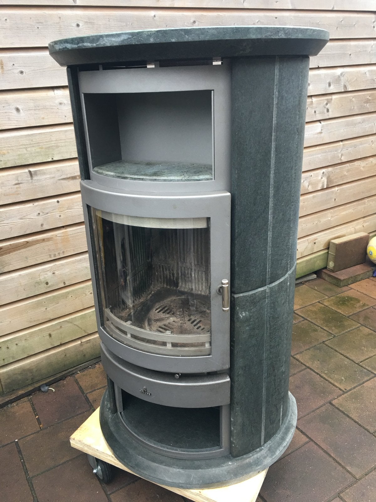Barbas eco 510 Houtkachel 8 kW met speksteen, Ophalen, Gebruikt, Houtkachel, Vrijstaand